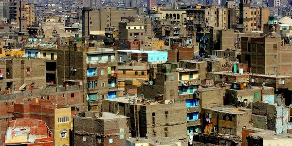 Aerial view of monitored urban infrastructure, representing the concept of a smart city