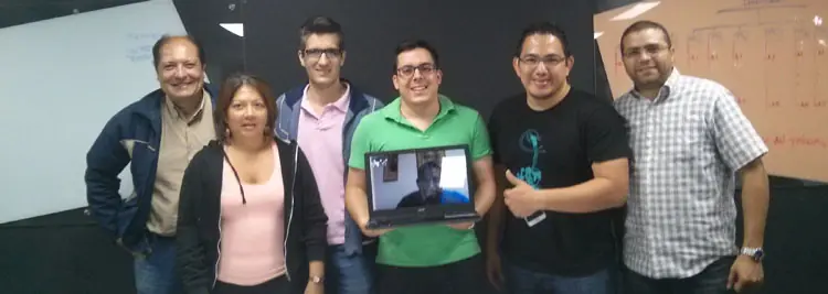 Team participating in Caracas Startup Weekend