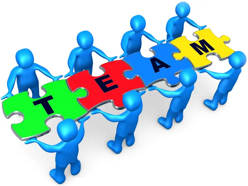 INNOTICA team sharing in the workplace