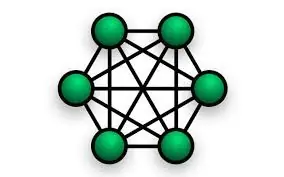Diagram of a mesh network topology
