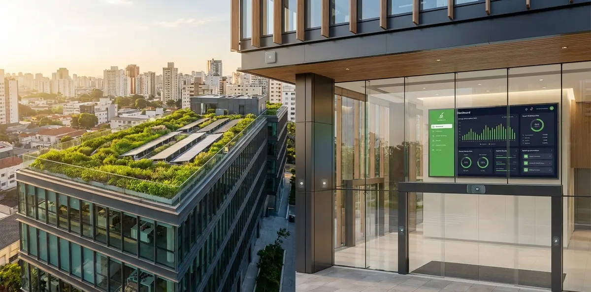 Building designed with sustainability criteria