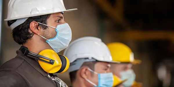 Biosafety protocol applied on a civil construction site during the pandemic
