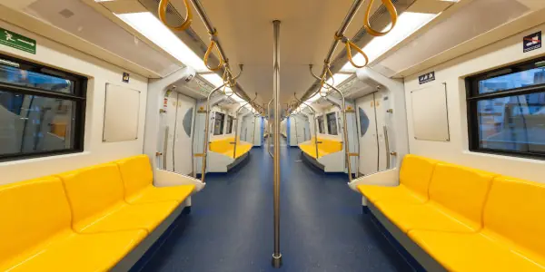 Passengers using public transport in Latin America